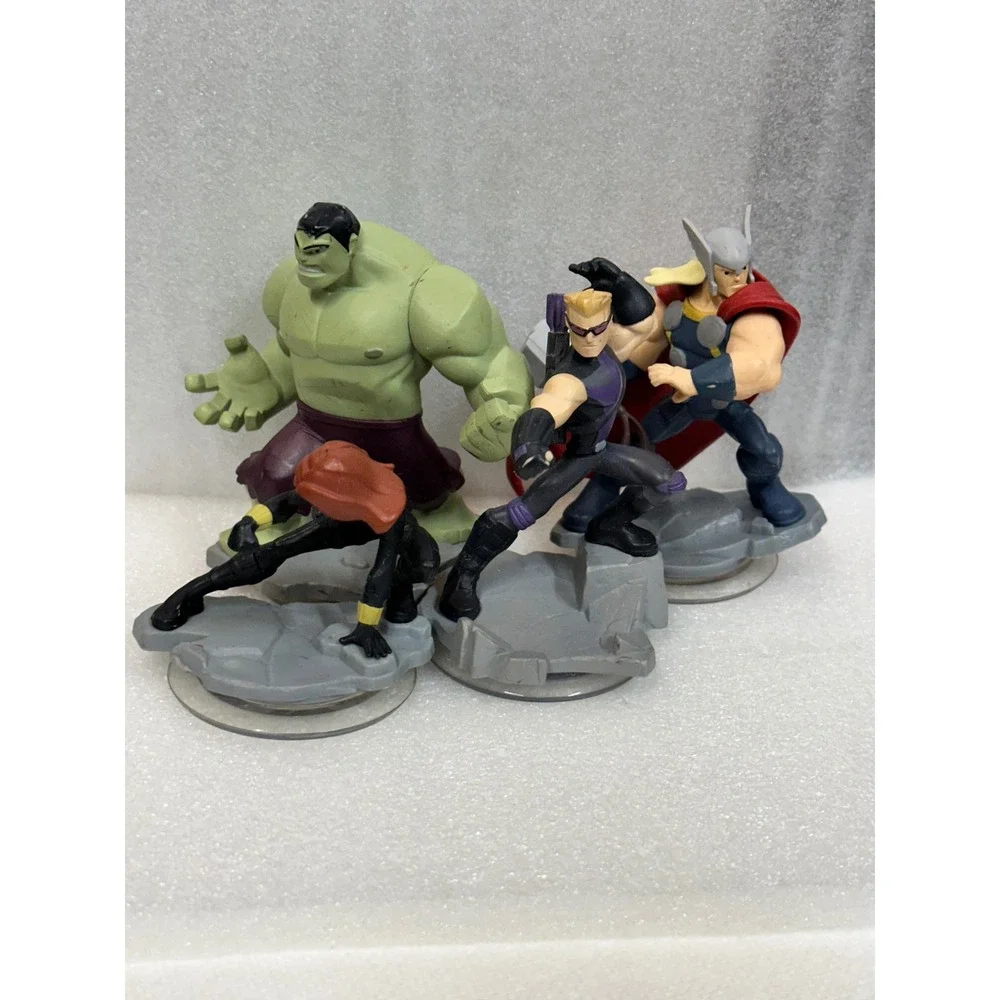 Disney Infinity‎ Marvel Avengers Hulk Hawkeye Thor Black Widow Figures 2.0